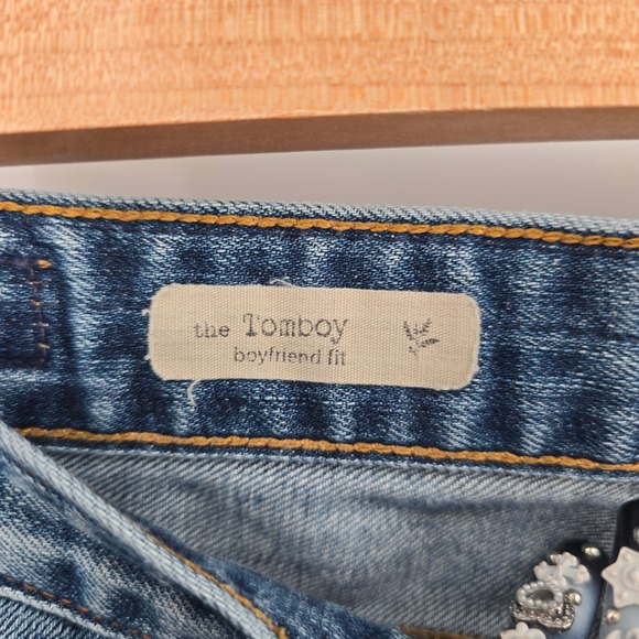 AG Adriano Goldschmied The Tomboy Boyfriend Fit Distressed Jeans Medium Wash - Picture 6 of 13